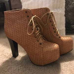 Leah Woven Platform Heels